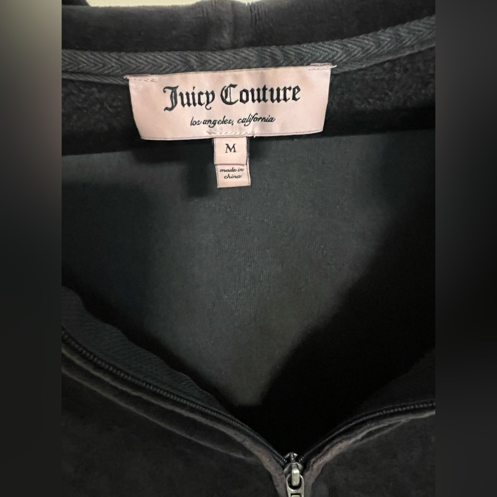 Vintage Juicy Couture Gray Hoodie with Pink Crown - Picture 4 of 4